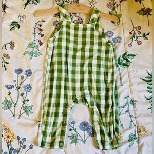 Angel dear Green Checkered Kids Overalls 3/6
